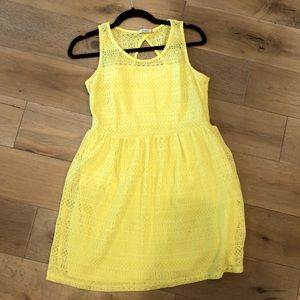 Crochet Yellow Dress